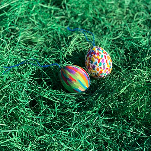 Boxolutions Ostergras 1Kg - 15 Kg - grün eingefärbte Holzwolle für Osternest, Deko, hohe Qualität (1 Kg)