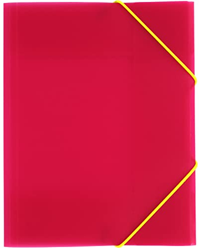 Grafoplas - A5-mapp, fuchsia, polypropen, 3 flikar, färggraf, 188 x 237 mm