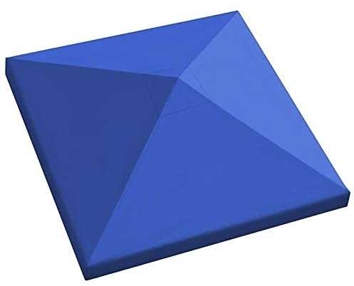 DXDRT Techo de Repuesto 3x3M para Cenador de Jardín, Cubierta de Repuesto de Gazebo Pabellón Exterior Resistente al Agua, Toldo de Cenador de Repuesto para Patio Jardín Aire Libre,Azul