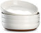 DOWAN Grandi Ciotole per Pasta, Piatti in Ceramica da 9,75, Set di 4 Piatti, Stoviglie da Cucina in stoneware moderno,Vaniglia Bianca