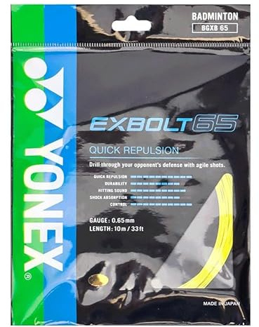 YONEX EXBOLT 65 Badminton String - Black (1285)