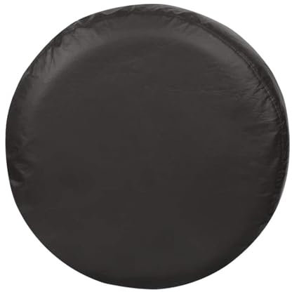 VUIUYOIES Housse de pneu de secours noire fiable et Durable pour une Protection efficace, housse de pneu personnalisée en tissu longue durée, noir, 13 pouces