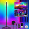 Banaone RGBIC Stehlampe Wohnzimmer Dimmbar, 140cm Smart RGB LED Standleuchte Ecklampe mit Fernbedienung und APP, 16 Millionen Farben, Musikmodi, Timing-Funktion für Schlafzimmer, Deko Wohnzimmer