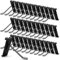YFNVH 50 Pcs Gridwall Hooks, Display Hooks for Grid Wall, Grid Panel Hanging Hooks, Heavy Duty Metal Gridwall Peg Organizer for Garage Shop Retail Home Storage, Black (10x9x2.5cm)