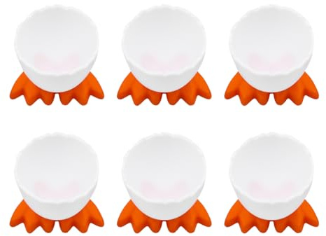 Nicear 6 Pezzi Portauova Novità Supporto Per Uova Di Pasqua Portauova Per Uova Di Gallina Portauova Per Uova Alla Coque E Uova Sode Brunch