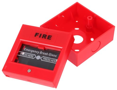 FOMIYES Pulsante di Allarme Antincendio Pulsante di Arresto di Emergenza Interruttore di Allarme per Sistemi di Sicurezza Compatibile Tradizionali