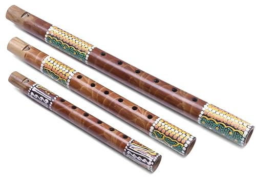 Bali flöjt set – 3 olika storlekar för variation i klang och tonhöjd