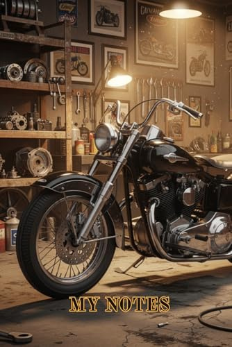 Motorcycle Themed Notebook Journal Maintenance Travel Diary Logbook: 120 blank lined 6” x 9” pages, a great gift idea for motorcycle lovers, adventurers, family, friends or yourself.