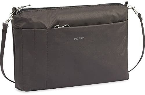 Picard Umhängetasche, Switchbag 7841, Farbe Cafe/Braun, Feinnylon, 26x16x5cm, Reißverschluss, mehrere praktische Fächer, abnehmbare Schlüsselkette