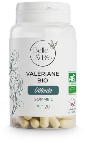 DETENTE&RELAXATION - Valériane Bio - 120 Gélules - 150mg/gélule - Bonne Humeur - Certifié Bio - Fabriqué en France