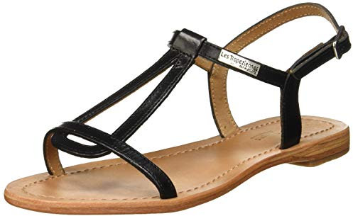 Les Tropéziennes par M. Belarbi Damen Hamess Slingback Sandalen, Schwarz (Noir 546), 40 EU