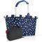 Set carrybag BK, thermocase OY, SBKOY Einkaufskorb mit Kleiner K?hltasche, Spots Navy + Black (40447003)