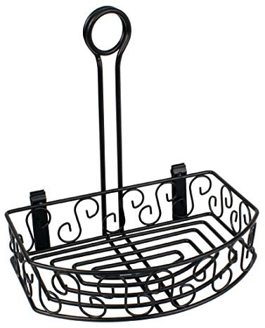 Olympia Black Wire Condiment Holder Clip Back for Menus 230mm X 215mm X 155Mm