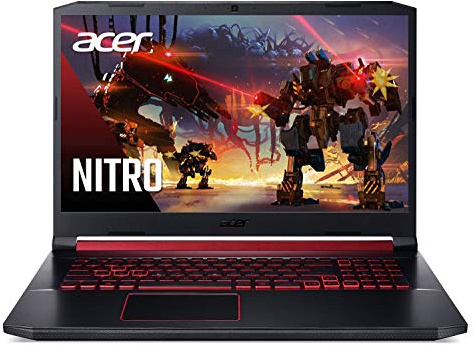Acer Nitro 5 Gaming Laptop, 9th Gen Intel Core i7-9750H, NVIDIA GeForce RTX 2060, 17.3 Full HD IPS 144Hz 3ms Display, 16GB DDR4, 256GB NVMe SSD, Gigabit WiFi 5, Backlit Keyboard, AN517-51-76V6