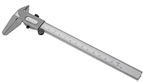 Pied à coulisse en métal Outil de mesure manuelle Micromètre en acier inoxydable Haute précision pour mesure de diamètre intérieur et extérieur (15, 2 cm) Jeanoko