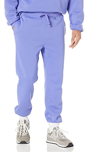 Amazon Essentials Pantalon de Survêtement Serré Aux Chevilles, Coupe Décontractée (Grandes Tailles Disponibles) Homme, Bleu Violet, L