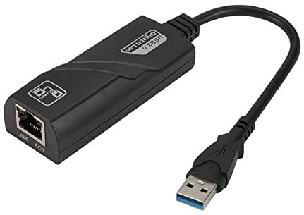 Scheda di rete USB 1000 Gigabit | Adattatore Ethernet USB 3.0 per connessione Internet stabile e veloce | Scheda di rete 1000 Gigabit compatibile con computer portatili e sistemi Windows Jildouf