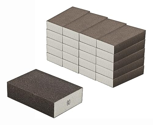 Schleifschwamm 11 Stück Schleifschwämme grobe bis feine Körnungen Hier K80 für Holz Lack Metall Trocken u. Nass Schleifen waschbar u. wiederverwendbar Schleifklotz