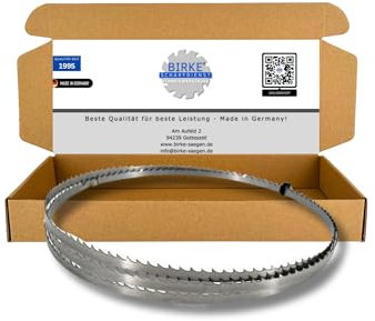 Birke® FLEXBACK & UDDEHOLM Lames de scie à ruban, 1400 mm, largeur 6 à 15 mm, pour bois tendre et dur, coupes NE, etc. (1400 x 6 x 0,4, 6 dents par pouce)