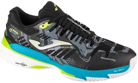 Joma Slam Men 2401 TSLAMS2401C, Scarpe da Tennis, da Uomo, BUTY do padla, Nero/Blu, 45 EU, Nero, 45 EU