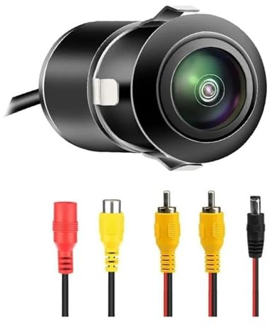 Caméra Recul Universelle AHD 720P Grand Angle Encastré pour Voitures Pick-up SUV Camping-Car Aide Marche Arrière caméra recul sans Fil