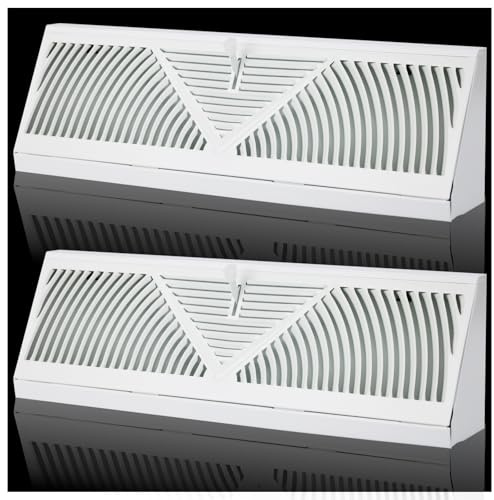 2Pk 15 inch Baseboard Register Vent for 15Duct,Baseboard Diffusers Vent