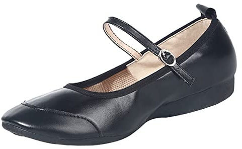 Ballerine nere, ballerine da donna, balerina, ballerina, scarpe da ballerina, scarpe da ballerina, scarpe da ballo, scarpe piatte per costume tradizionale estivo, colore nero, 41