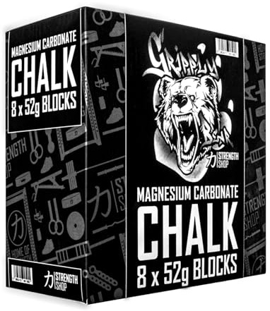 Strength Shop Magnesia Chalk Lot de 8 Blocs de 52 g de magnésie