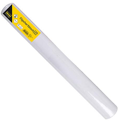 Idena 10439 - Flipchartblock 65 x 100 cm, 20 Blatt blanko, 1 Stück