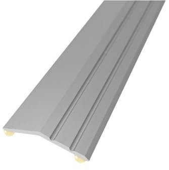 InterProfiles Aluminium Ramp Edge 40mm - Silver - Self-Adhesive 0.9m Length IP11/S TMW Profiles (Silver)