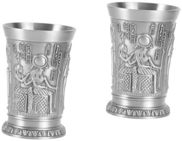 Amosfun 2 Pcs Verre À Vin Mini Verres À Shot Verres Tiki Décor Hawaïen Tasse À Calice Mini Tasse À Vin D'Eau En Céramique De Bouteille s À Martini Verres À