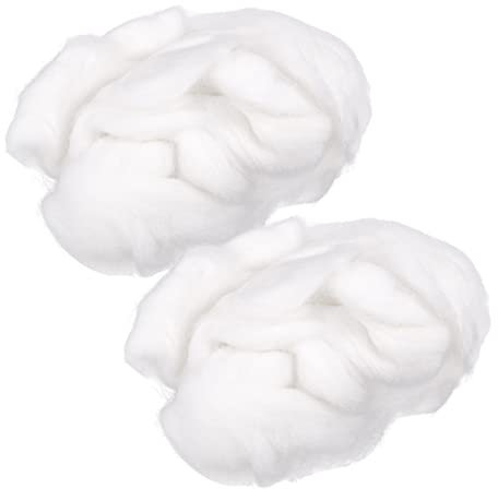 STOBOK 2St Tragbares Filzset bequemes Nadelfilzen Zubehör für Bastelwerkzeuge aus Filz Kinder bastelset basteln für Kinder Fleece Praktisches Filzset Nadelfilzen selber Machen Wolle Weiß