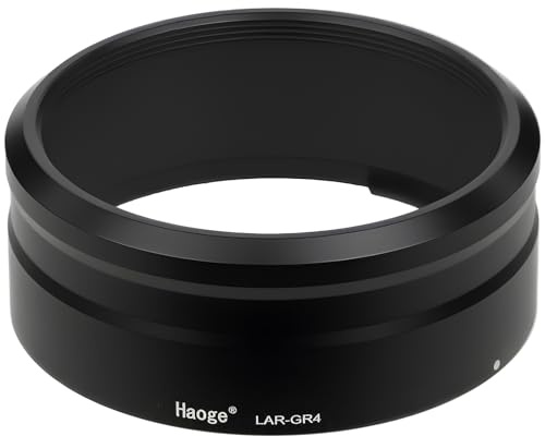 Haoge LAR-GR4 49mm UV Filter Adapter Ring for RICOH GR IV gr4 Digital Compact Camera Lens for GT-2 GW4 Wide Conversion Lens Replaces GA-3