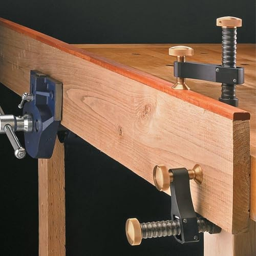 Abrazadera de carpintería para montaje en mesa, abrazadera de fijación de escritorio de aleación de aluminio con profundidad de garganta de 54 mm y grosor de sujeción de 94 mm, compatible con agujeros