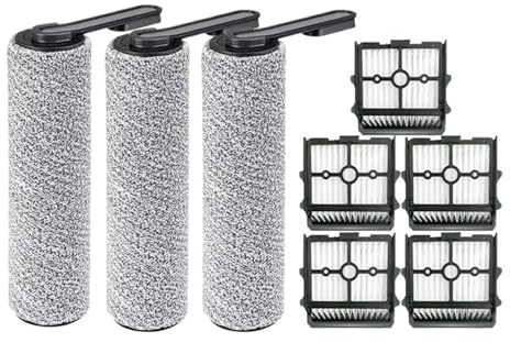 Pezzi Di Ricambio Di Ricambio for Rullo Spazzola E Filtro, Compatibili Con Tineco, Accessori for Aspirapolvere A Umido E A Secco Senza Fili Floor ONE S5 Combo(Set2)