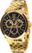 LOUIS XVI Herren-Armbanduhr Athos le Grand Stahlband Gold Schwarz echte Diamanten Chronograph Analog Quarz Edelstahl 886
