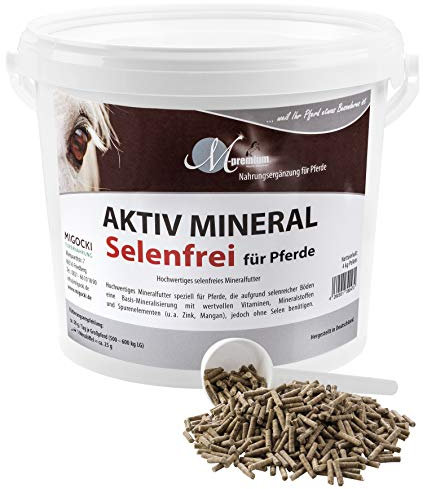 MIGOCKI AKTIV Mineral Selenfrei – 4 kg – Mineralfutter für Pferde – ohne Selen