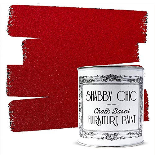 Metallic Red Shabby Chic Chalk Based Furniture Paint, 100ml