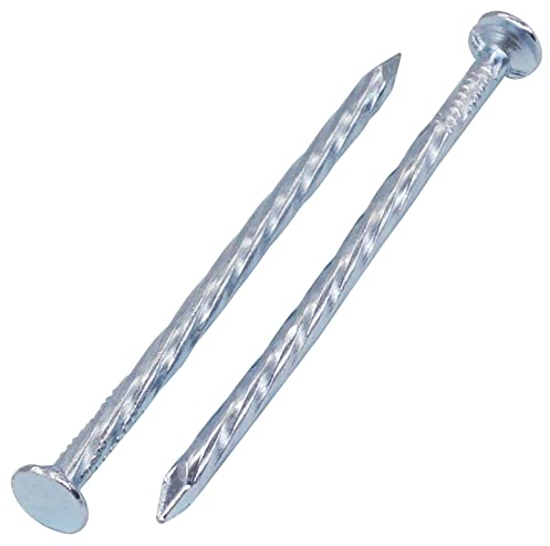 SKIR'CO Lot de 200 clous carrés torsadés en acier zingué 3,0 x 60 mm