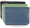simarro 3 Stück Mini Geldbörse Damen, Leder Mini Portemonnaie Damen Klein und im Kurzformat Brieftasche Münzbeutel Portemonnaie PU Geldbeutel Coin Purse Wallet für Frauen Kinder (schwarz blau grün)