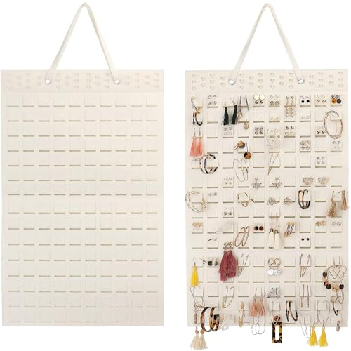 Organizador de Pendientes Colgantes, Organizador Pendientes Fieltro, Soporte para Pendientes Pared, Bolsa Almacenamiento Joyas para Montaje Pared, Soporte para Pendientes Colgantes, para Pendientes