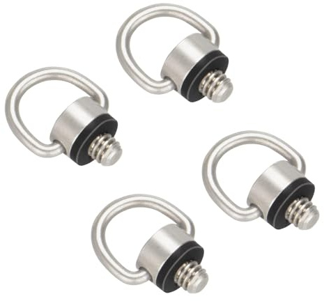 4 Pz Piastra a sgancio rapido per fotocamera 1/4 vite adatta per fotocamere reflex, fotocamere micro, treppiedi per fotocamera, gimbal per fotocamera, staffe per fotocamera sportiva (4-Screws)
