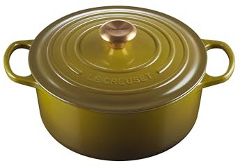 Le Creuset Enameled Cast Iron Signature Round Dutch Oven, 5.5 qt., Olive