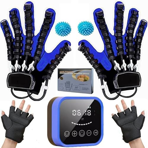 LH-AdroMerix(Mano Sinistra + Mano Destra) Guanti Per La Riabilitazione, Guanti Robotici Per Emiplegia, Guanti Robotici Per La Riabilitazione Delle Dita, Esercitatore Elettrico Per Ictus.