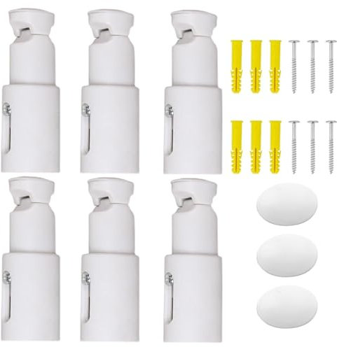 Hsthe Sea 6PCS Radiator Holder Adjustable Radiator Console Towel Radiator Mounting Bracket for Straight or Curved Bathroom Radiators