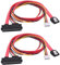 YARCHONN Cavo di alimentazione dati SATA 22 in 1 SATA 7 + 15 a 7 pin, con cavo di prolunga XH2.5 4 pin Power Combo per hard disk, unità ottica, PC Modding -50 cm x 2 pezzi