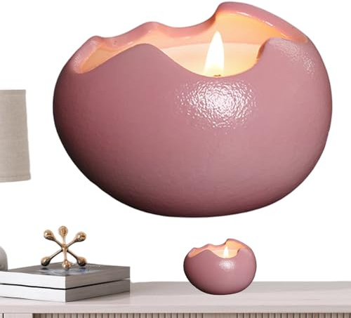 Candeladores de luz de té, pequeños candelabros votivos,Candeladores fragantes - Candelador de cerámica de cerámica en de huevo listas para centros de mesa decoración de la mesa del cumpleaños de Pasc