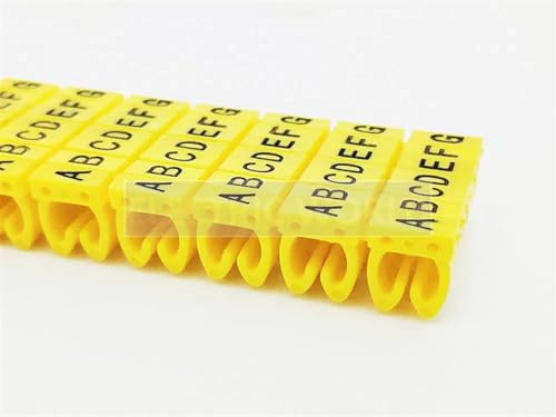 Kabelmarkör kabelmärkning kabelmarkör EC-0 EC-1 1 000 st Märkesnummer 0 till 9 kabelhantering Färgglad kabelisolering PVC-kabelorganiseringsfodral (M-2-260 st A-Z)
