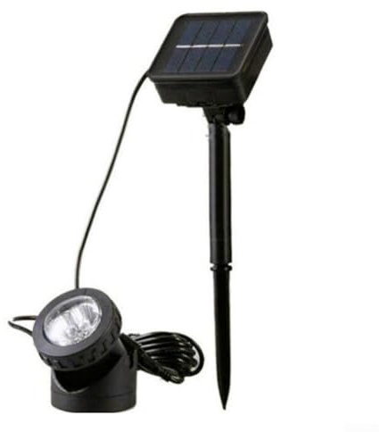 Luci solari regolabili per laghetto all'aperto, luce solare subacquea per laghetto, per giardino, piscina, cortile, paesaggio, illuminazione esterna (1)