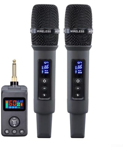 Micrófono inalámbrico, karaoke con para dsp anti-silbido, para diversión en el hogar y el escenario, micrófono de reverberación para entretenimiento de canto